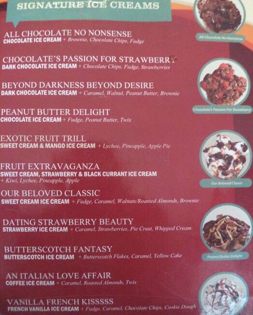 Rock Stone Ice Cream Factory Menu Zomato