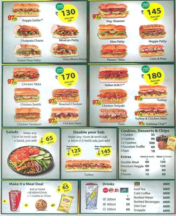 Order Online: Subway Order Online India