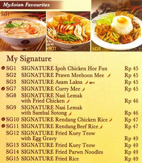 Old Town White Coffee Menu, Menu for Old Town White Coffee ...