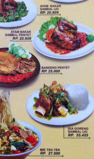 Burger & Grill, Beji Menu