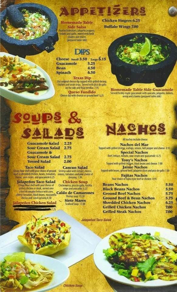 Los Jalapenos Menu, Menu for Los Jalapenos, Hilton Head Island, Hilton