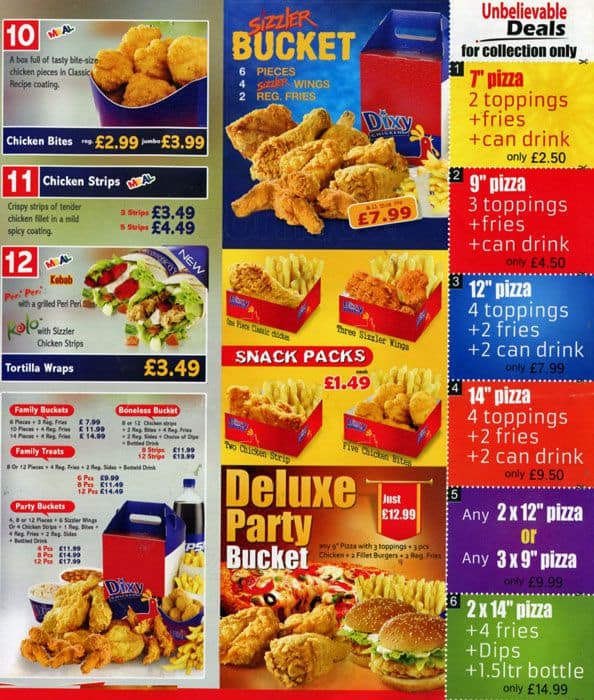 Dixy Chicken Menu, Menu for Dixy Chicken, Palmers Green, London - Zomato UK