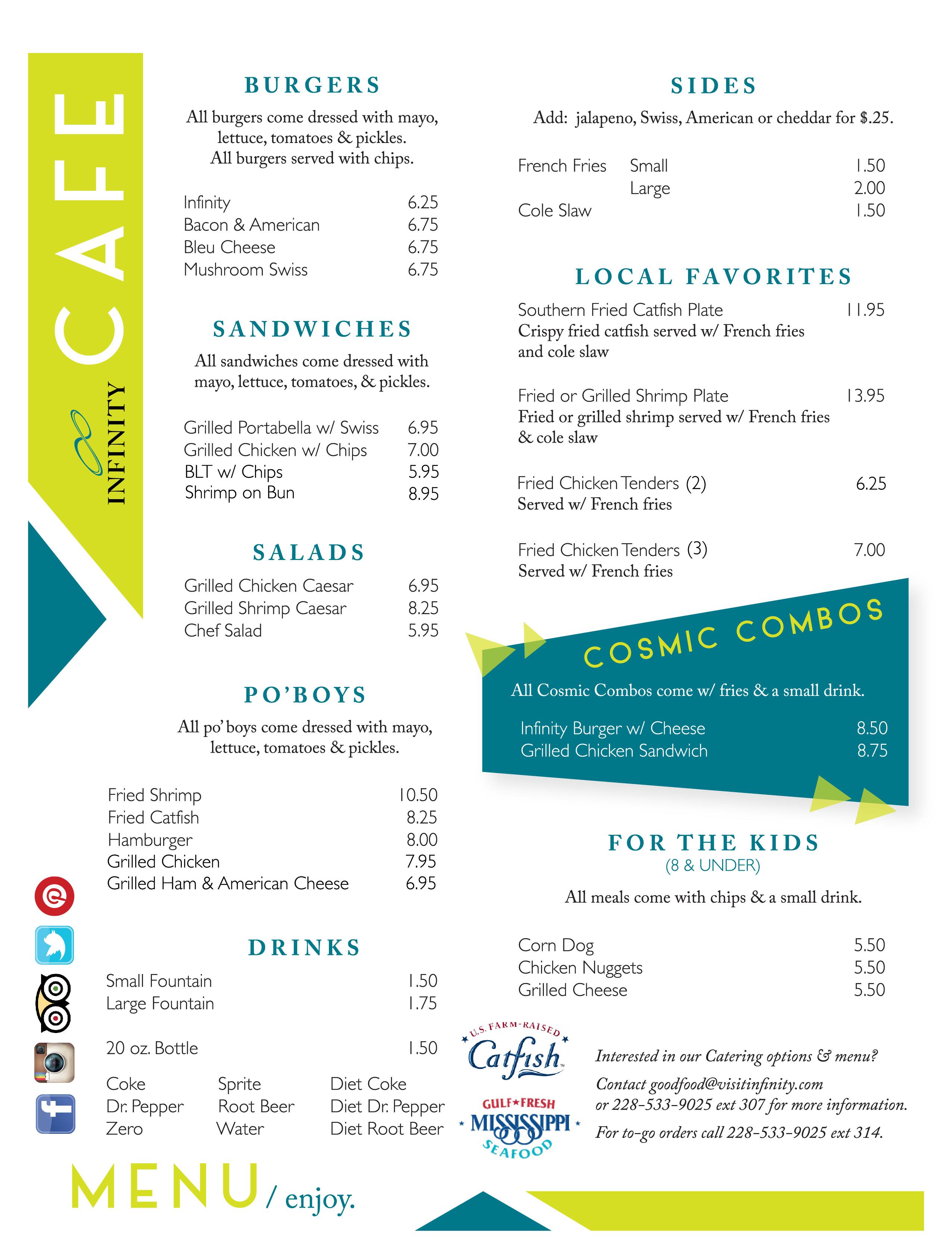 INFINITY Cafe Menu, Menu for INFINITY Cafe, Kiln, Gulfport Zomato